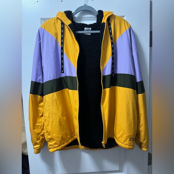 Rare Victoria's Secret PINK Retro Fleece Lined, Zip Up Hoodie - Picture 1 of 3